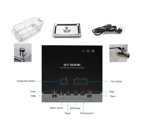 6L Digital Heated Ultrasonic Cleaner Ultrasonic Jewelry Cleaner Industrial Ultrasonic Machine